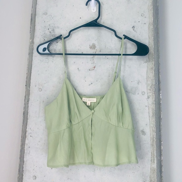 La Hearts Tops - Sage Green LA Hearts PacSun Tank